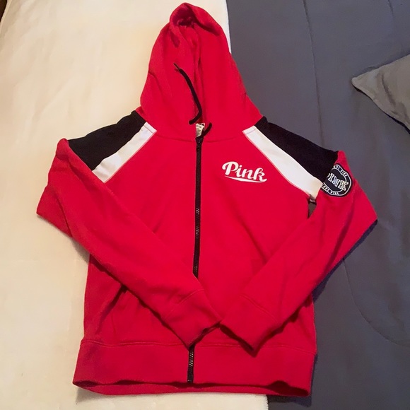 PINK Victoria's Secret Sweaters - Pink zip up sweater